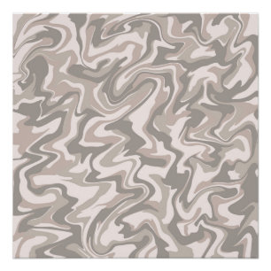 Póster Hippie 70 Gray Marble Liquid Swirl Boho Patrón
