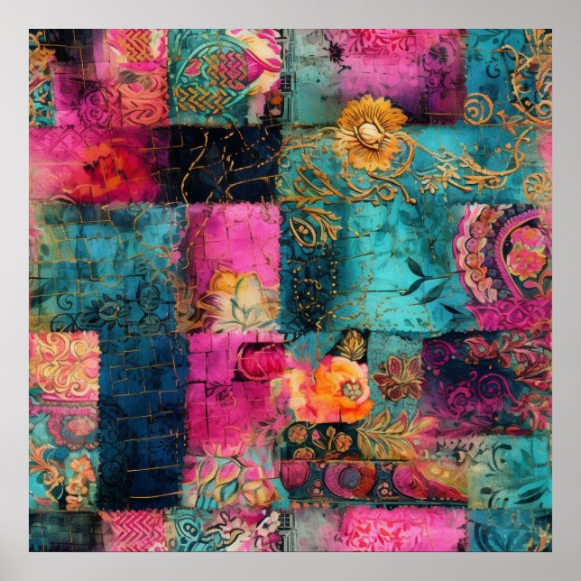 Póster Hippie Boho Poster (Frente)