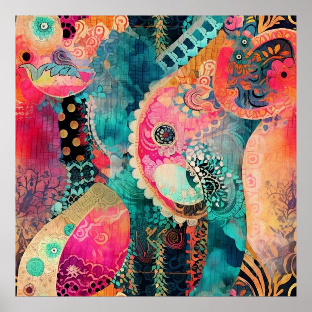 Póster Hippie Boho Poster (Frente)