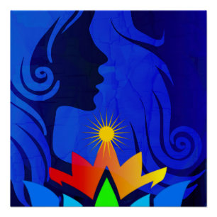 PÓSTER HIPPIE CHAKRA QUEEN