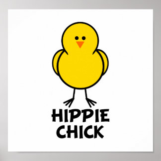 Póster Hippie Chick