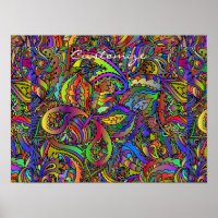 Hippie Groovy Diseño Psicodélico Thunder_Cove