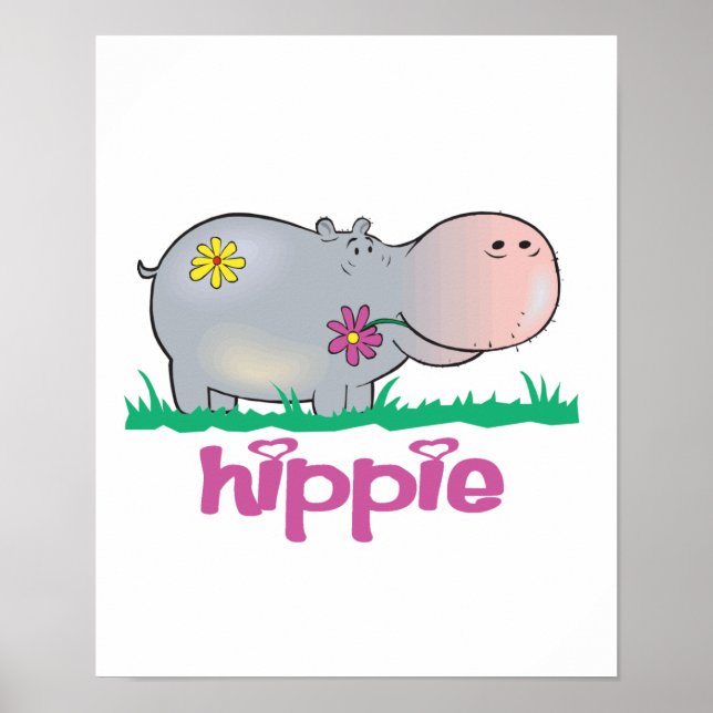 Póster hippie hippie (Frente)