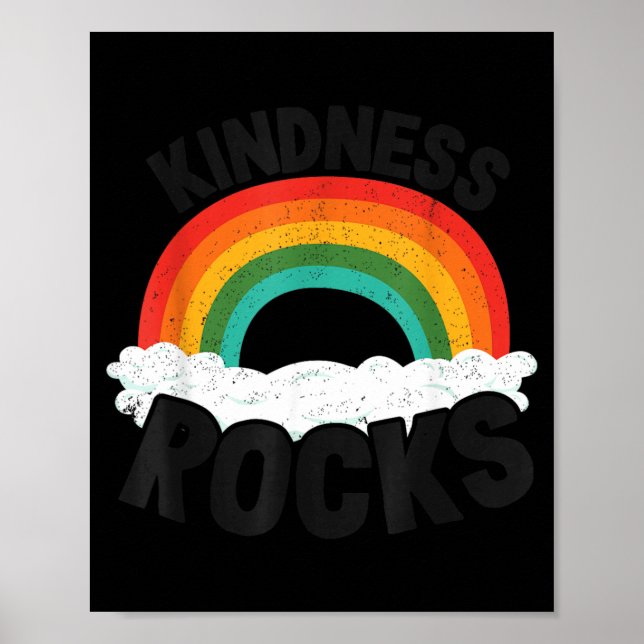 Póster Hippie Retro Antiactos Maestro Arcoíris (Frente)