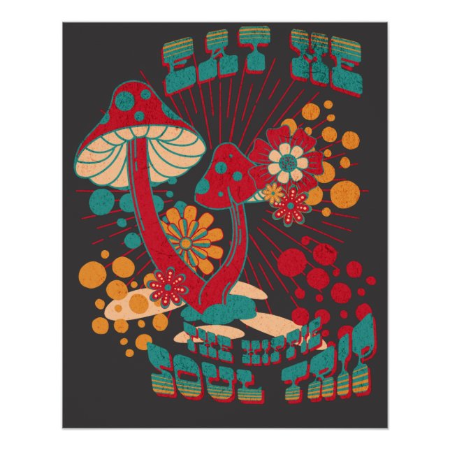 Póster Hippie Soul Viaje Verano Vintage (Anverso)