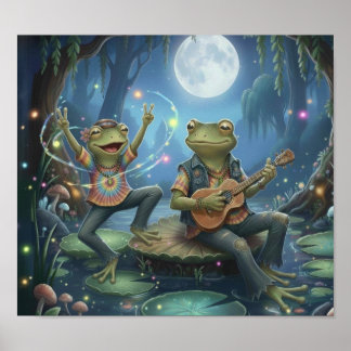 Póster HippieFrogMusician2