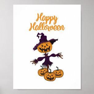 Póster Hippo Halloween Bruja Hippo