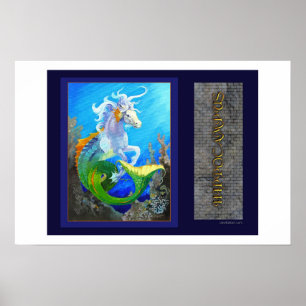 Póster Hippocampus Sea Horse Dragon