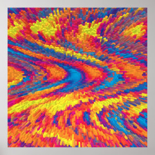 Póster Hippy Swirls....