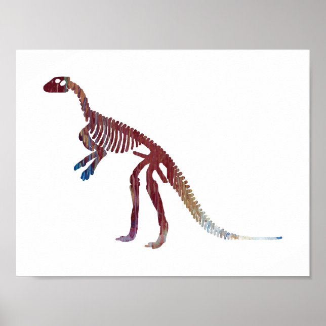 Póster hipsilophodon skeleton (Frente)