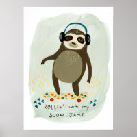 Hipster Sloth | Rollin' Con Mis Atascos Lentos