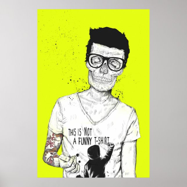 Póster hipsters no muertos (Frente)