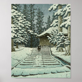 Póster Hiraizumi Hall of the Golden Hue - Hasui Kawase