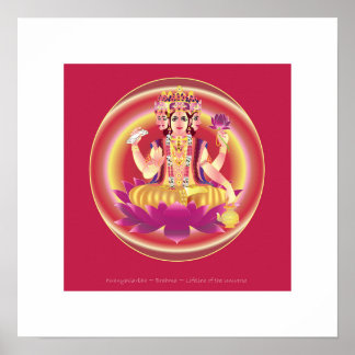 Póster hiranyaGarbha ~ Brahma ~ dios creador