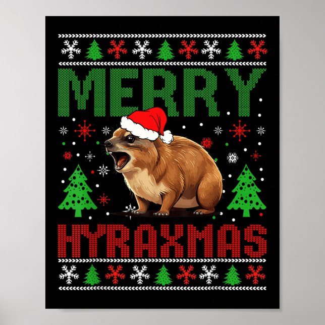 Póster Hiraxia Hirax Navidades feos sudoración (Frente)