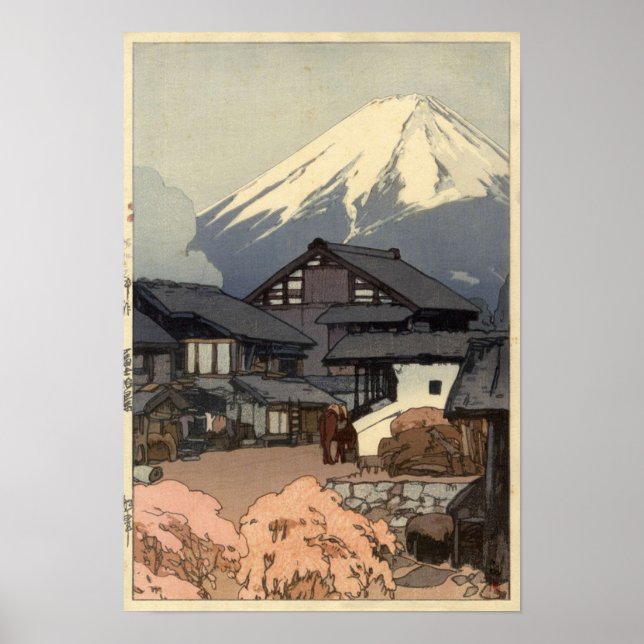 Póster Hiroshi Yoshida Fujiyama de Funatsu (Frente)
