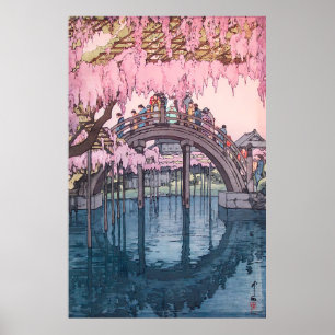 Póster Hiroshi Yoshida – Puente Kameido (1927)