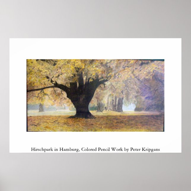 Póster Hirschpark en Hamburgo (Frente)