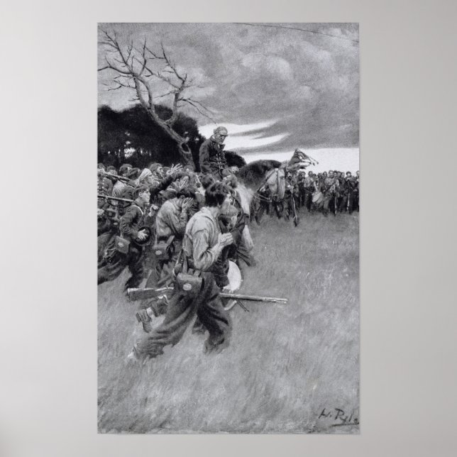 Póster His army broke up weeping and sobbing' (Frente)