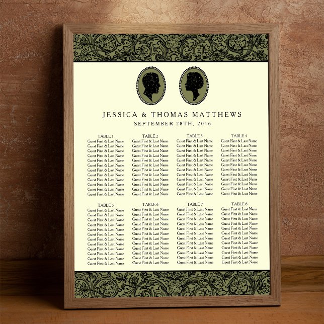 Póster His & Hers Art Deco Silhouette Wedding Collection (Subido por el creador)