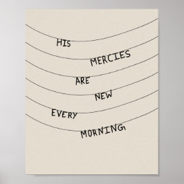 Póster His Mercies are new every Morning 