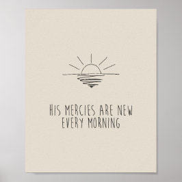 Póster His Mercies Are New Every Morning