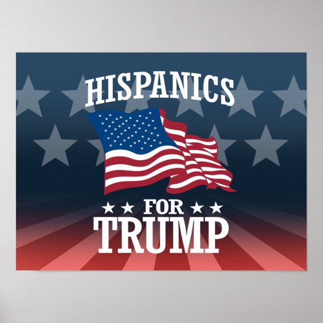 PÓSTER HISPANÍA PARA TRUMP (Frente)