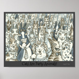 Póster Hiss N' Fitz FIESTAS ANIMALES POSTER