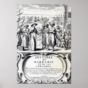 Póster Histoire de Barbarie y de ses Corsaires