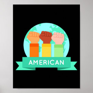 Póster Historia afroamericana Black Is Beautiful Buzo