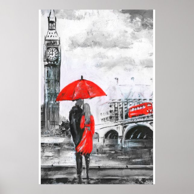 Póster historia de amor en londres (Frente)