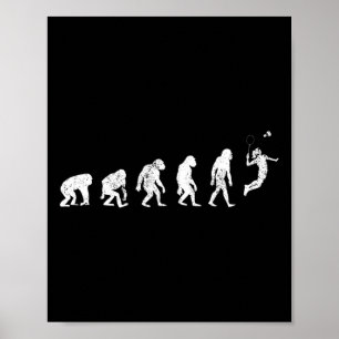 Póster Historia De Badminton Lover Imprimir Funny Badmint