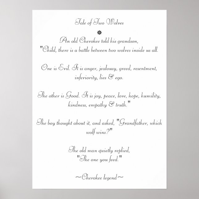 Póster Historia de dos lobos (Frente)