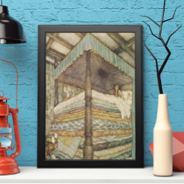 Póster Historia de hadas de época, princesa y pea, Edmund