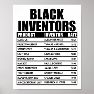Póster Historia de inventores negros olvidados Historia n