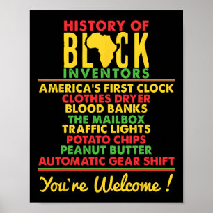 Póster Historia De Inventores Negros Olvidados Historia N