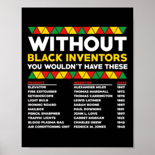 Póster Historia de inventores negros olvidados Historia n