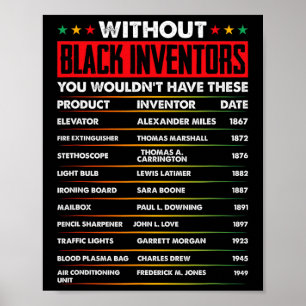 Póster Historia de inventores negros olvidados Historia n