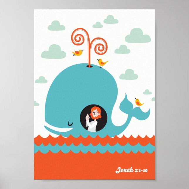 Póster Historia De La Biblia Cristiana Poster Jonah Y La  (Frente)
