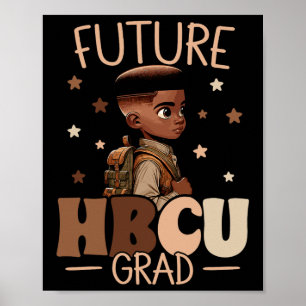 Póster Historia de la licenciatura del Hbcu Futuro Niño N
