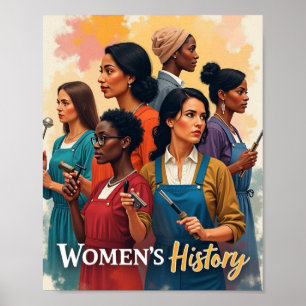 Póster Historia de la mujer