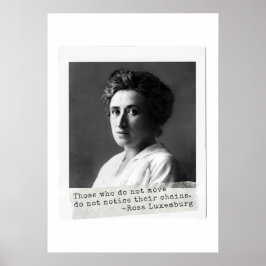 Póster Historia de la mujer: Cita de Rosa Luxemburgo sobr
