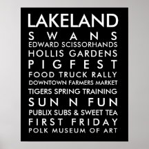 Historia de Lakeland texto blanco 16x20
