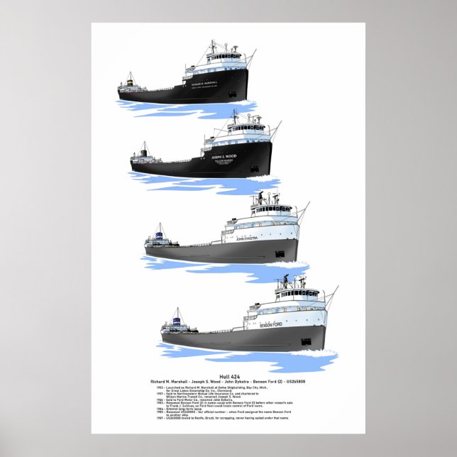 Póster Historia de los cargueros de Hull 424 (Frente)