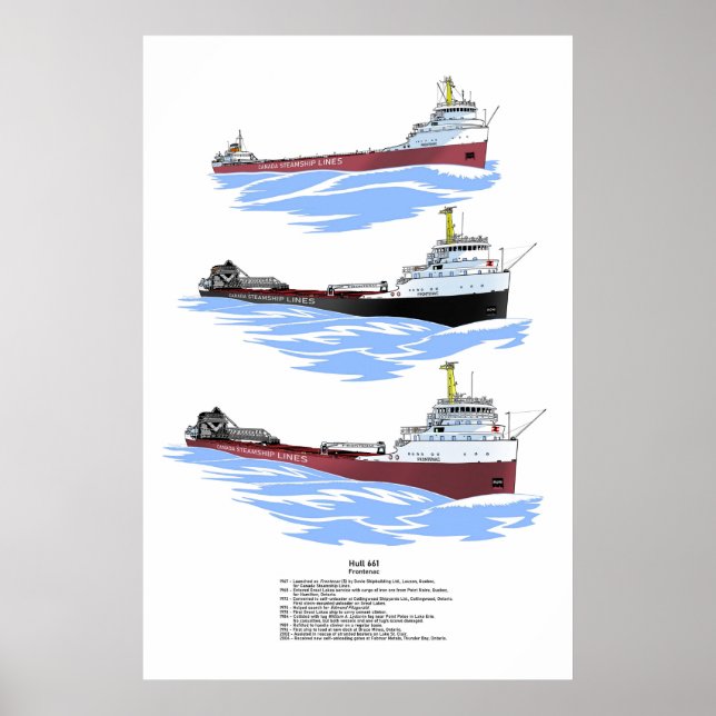 Póster Historia de los cargueros de los Grandes Lagos (Frente)