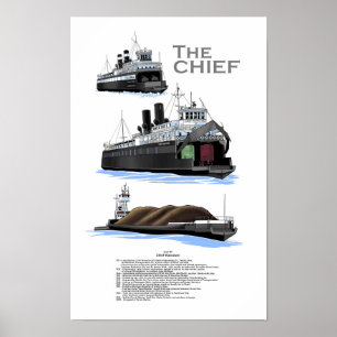 Póster Historia del ferry de los Grandes Lagos