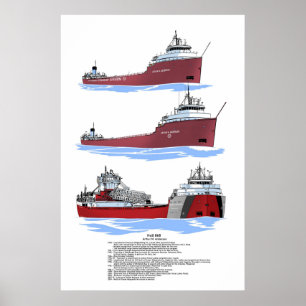 Póster Historia del Freighter Arthur M. Anderson
