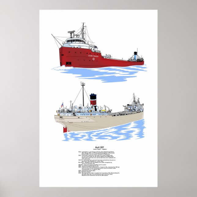 Póster Historia del Freighter de los Grandes Lagos Hull 2 (Frente)