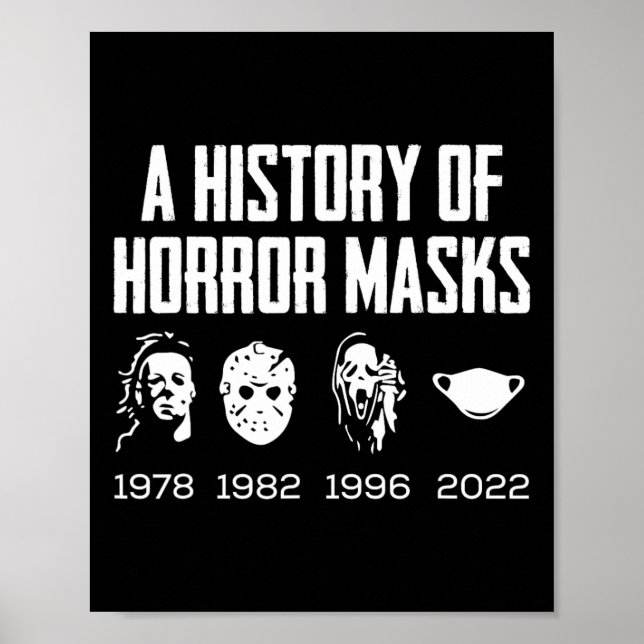 Póster Historia del horror máscaras Lazy Halloween Costum (Frente)