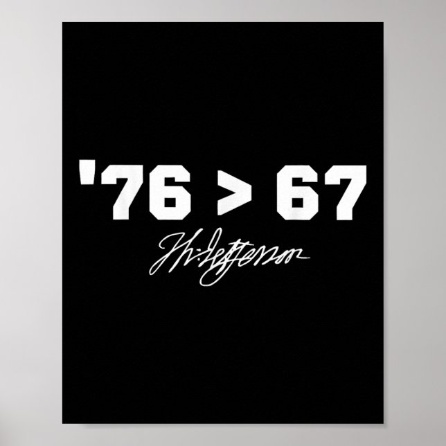 Póster Historia Divertida 76 67 Thomas Jefferson Seis Sie (Frente)